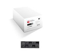 TOX Cales de montage Distance Wedge en plastique (PP), noir, utilisation polyvalente, alignement antidérapant, résistant aux intempéries, 80x30x10 mm, 1 carton, 50 pièces, 0651001051
