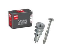 TOX Cheville Spiral Plus 32 + S, cheville+vis PZ2, plaques plâtre simple/double ou fibres, sans pré-perçage, 25 pcs/boîte, réf. 06819172