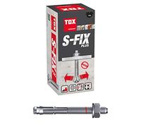 TOX Chevilles d'ancrage S-Fix Plus - M16 x 195/73+92 mm - Homologué pour la construction - 10 chevilles galvanisées pour charges lourdes - 04210149