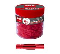 TOX Chevilles universelles Tri - 6 x 51 mm - Chevilles universelles pour presque tous les matériaux de construction - 150 chevilles - 010260041