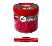 TOX Chevilles universelles Tri - 8 x 51 mm - Chevilles universelles pour presque tous les matériaux de construction - 90 chevilles - 010260051