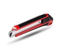 TOX Cutter avec lame de 18 mm, cutter avec boîtier ABS et gaine de protection maniable, avance, changement de lame faciles, blocage fixe, 2 lames de rechange incluses, 1 pièce, 09790012