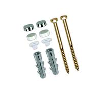 TOX Fixation WC sur Pied Toilet, blanc/chrome, un ensemble,04510136