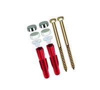 TOX Fixation WC sur Pied Toilet Plus, blanc/chrome un ensemble, 04510152