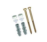 TOX Fixation WC sur Pied Toilet Plus, blanc, un ensemble, 04510136/S