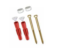 Support TOX WC accessoire 04510152/S avec 2 capuchons blancs