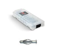 TOX L-BOXX Micro Acrobat en boîte de tri empilable et encliquetable, avec chevilles métalliques pour cavités en 4 tailles M4x38, M5x37, M5x65 et M6x52 mm, 34 pièces, 094901804