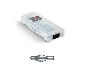 TOX L-BOXX Micro Acrobat en boîte de tri empilable et encliquetable, avec chevilles métalliques pour cavités en 4 tailles M4x38, M5x37, M5x65 et M6x52 mm, 34 pièces, 094901804