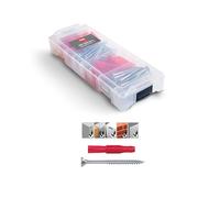 TOX L-BOXX Micro Allround Tri 6/8 + S en boîte de tri empilable et encliquetable, avec chevilles universelles TRI 6/36 et 8/51 + vis adaptées, 140 pièces, 094901802