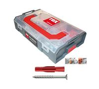 TOX L-BOXX Mini Allround Tri+S Assortiment de chevilles, 280 pièces, avec chevilles universelles Tri + vis TX, pour fixations dans presque tous les matériaux de construction, 094901201
