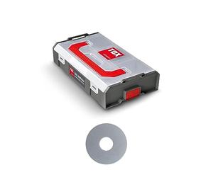 TOX L-BOXX Mini assortiment de rondelles DIN 9021, adaptable individuellement, empilable et encliquetable entre elles, y compris rondelles en U de différentes dimensions, 400 pcs., 094903201