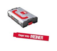 TOX L-BOXX Mini jeu de rondelles DIN 9021 (400 pièces) + mètre pliant 2 m rouge avec impression, rondelles en 6 tailles courantes dans un bac de rangement adaptable et encliquetable, 094909163