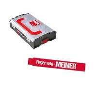 TOX L-BOXX Mini jeu d'écrous hexagonaux DIN 934 (670 pièces) + mètre pliant 2 m en rouge avec impression, écrous en 6 tailles courantes dans un bac de rangement adaptable et encliquetable, 094909164