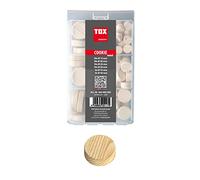TOX Miniset Cookie Wood avec plaquettes de bois transversales en épicéa pour réparer et améliorer les endroits défectueux du bois en différentes tailles, 1x boîte, 094900300