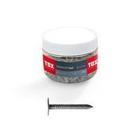 TOX Roof Pointes pour carton bitumé, clous pour toiture, tête fraisée, galvanisés à chaud, 2,5 x 25 mm,1 boîte, 400 g (300 pcs.), 063260202