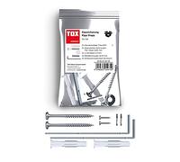 TOX Sécurité anti-basculement pour meubles, maintien sûr dans toutes les pièces et presque tous les matériaux de construction pour les étagères, armoires, commodes et autres, 2 pièces, 01160130