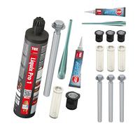 TOX Set lourd avec 1x Liquix Pro 1 280 ml + 2x Thermo Proof Plus M16x300 + access., pour isolation et briques, 084909275