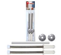 TOX Thermo Proof Plus Sun Fixation à distance pour charges lourdes, pour des épaisseurs d’isolation jusqu’à 220 mm et façade clinker, avec barre filetée en acier inoxydable A4 M16x300 mm