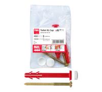 TOX Fixation WC sur Pied Toilet XL Cap, blanc, un ensemble,04510135