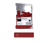 TOX Window Distance Cales de vitrage, cales d'espacement en plastique, charge admissible jusqu'à 3 tonnes, polypropylène, 24 x 100 x 3 mm, 1 sac, 50 pièces, 065600102