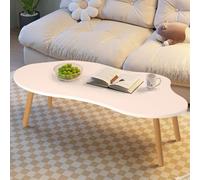 toxaaiwr Petite table d'appoint moderne, table centrale du milieu du siècle pour petit espace, tables basses modernes, tables d'appoint de canapé, tables basses en forme de nuage avec cadre en bois