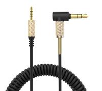 Toxaoii Câble audio de rechange compatible avec casque Bose 700 QuietComfort QC25 QC35 QC35II QC45 OE2 SoundTrue JBL Tune 760NC Live 650BTNC 660NC 2,5 mm vers 3,5 mm (noir en forme de L)