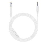 Toxaoii Câble auxiliaire de rechange QC45 pour casque Bose Quietcomfort 35 QC25 QC35 QC45 OE2i Soundlink SoundTrue NC700 (blanc avec micro)