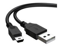 Toxaoii Câble d'alimentation et de données USB compatible avec calculatrices Texas Instruments TI-84 Plus CE, TI 89 Titanium, TI Nspire CX II CAS, TI Nspire CX CAS Calculatrice Graphique Chargeur Noir