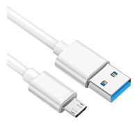 Toxaoii Câble de charge compatible avec SteelSeries Arctis 7 (édition 2019), Arctis 7P, Arctis 9 Arctis 9X, Arctis 3, Arctis 1, Arctis Pro (blanc, 10 ft)