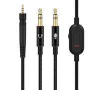 Toxaoii GSP 600 Câble audio avec sourdine et contrôle du volume compatible avec casque de jeu Sennheiser Game One, Game Zero, PC 373D, GSP 350, GSP 500, GSP 600, GSP 670, G4ME ONE, G4ME Zero, 2,5 m