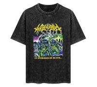 Toxic Holocaust Overdose of Death Men and Women Vintage Washed Short Sleeve T-Shirt Streetwear Loose Casual Size S