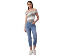 Toxik3 Jean Boyfriend Taille Haute Femme - Bleu moyen, Bleu moyen, 36