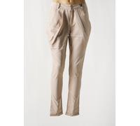 toxik3 pantalons femme de couleur beige 38