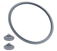 Toxvanne Joint en Caoutchouc pour Autocuiseur, Joint Cocotte Minute 22cm en Caoutchouc, Compatible avec WMF, Set Composé de 1 Pièce d'Étanchéité Et 2 Éléments de Couvercle Pièce Rechange