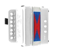 Toy Accordion Musical Instrument - Portable Accordion Musical Instruments for Children | Birthday Gift for Children, Boys and Girls Age 3 | Corrugated Pipe Design and 7 Buttons | Buckles on Both