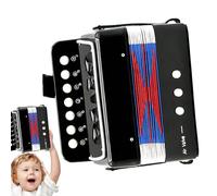 Toy Accordion Musical Instrument - Portable Accordion Musical Instruments for Children | Birthday Gift for Children, Boys and Girls Age 3 | Corrugated Pipe Design and 7 Buttons | Buckles on Both