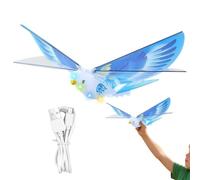 Toy Bird | PP, Carbon Fiber, Electronic Components 27cm*20cm*7cm | Realistic Animal Figurine Game | With Flapping Wings Flying Electric Bird Toy | For Kids Teens Family Gathering Outdoor Garden Park B