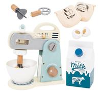 Toy Blender - Ensembles d'accessoires de cuisine en bois en bois, jouets de mélangeur alimentaire pour âgés de 3 à 5 ans, jeu de rôle éducatif ensemble pour les tout-petits filles garçons baby