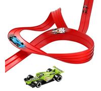 Toy Car Track Set - Circuits de Course Flexibles Qui Brillent dans Les pièces de Route Sombres, Chemin de Fer Flexible - Kit d'aventure avec lumières LED - Jeu éducatif pour et Filles