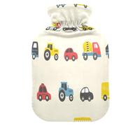 Toy Cars Bouillotte avec housse douce et chaude pour lit d'hiver, main, cou et épaules, 2 l