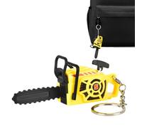 Toy Chainsaw - Small Pull-Cord Prop, 4.3 Inches Prank Stuff for Gifting, ABS Electric Tool Toy, Construction Roleplaying Toys with Realistic Sound, Novelty Fun Item for Playing Pranking and Decorating