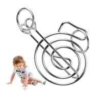 Toy Chinois Ring Magic Trick - Set de Puzzle de Liaison en métal 8 pièces, Jeu de Puzzle de Fil Interlock | Gift magnétique comme Le Cerveau, déverrouillage du défi de logique de nœuds pour Les en