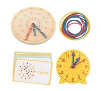 Toy Clock Puzzle - Horloge d'apprentissage du temps éducative à main pour | Jouet de mathématiques pour la maternelle | Puzzle interactif avec numéros de mains mobiles Outil d'enseignement des