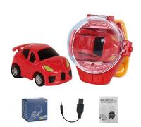 Toy de la montre de voiture - montre à distance, course miniature sans fil | 2,4 GHz USB Charge Véhicule longue distance, jeu de jeu portable, voiture de conduite portable, jouet extérieur, anniversai