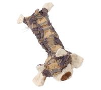 Toy de mousse de chien en peluche - jouets de jeu de chiot indestructibles avec crinking et squeak | Jouet morsure dur pour faire des dents, lancer et récupérer un animal de farcisse amusant et doux p