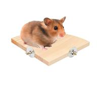 Toy du Stand de perchoir du perchoir - Plate-Forme de tremplin en Bois, étagère Accessoire à Cage festonnée | Cockatiel Small Bird Exercice Rester, Portable Natural Wood Playground pour Les act