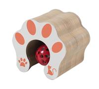 Toy en Carton - Planche À Gratter D'accordéon Pliable, Piste À Balle Roulante Intégrée | Divertissement Interactif Kitty, Claw Care Scratch Post, en Carton Durable pour Les Chatons, Cats Playt