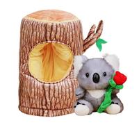 Toy en Peluche Koala - Figure câlin, Coussin Confortable | Koala en Peluche avec des Accents de Rose et de moignon, Charmant Peluche décorative avec des détails réalistes, Une Animale pour garç