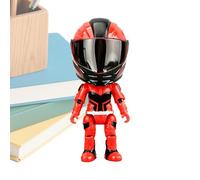 Toy Figures - Transform Helmet Statue Collectibles Toy | Motorcycle Rider Small ActionFigureFeaturing a articuted actionfigure structure, this collectible display model supports intricate posing.