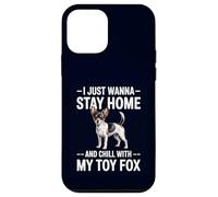 Toy Fox Terrier Restez à la Maison et détendez-Vous avec Mon Chien Toy Fox Coque pour iPhone 12 Mini